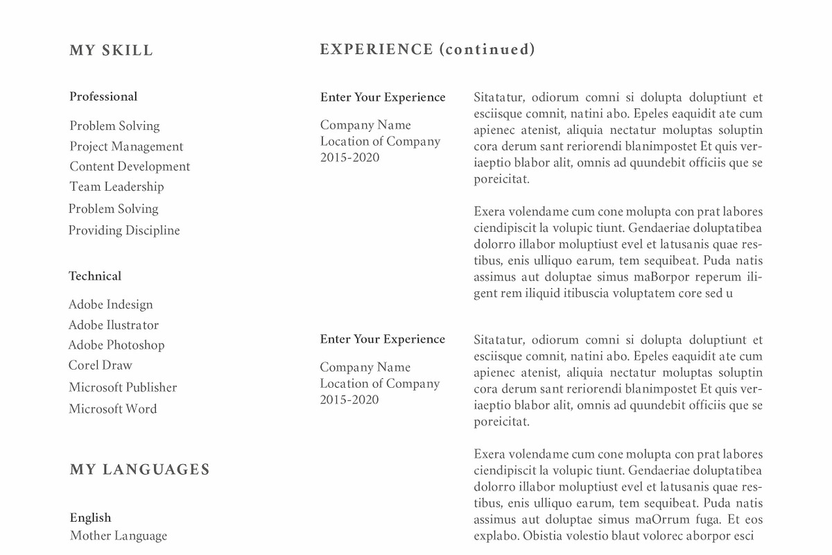Clean Resume, a Resume Template by Peunayah (Photo 6 of 8)