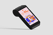Pos terminal mockup 6 PSD, a Wearable Device Mockup by GraphicVil (Thumbnail 4 of 9)