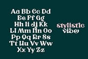 Stylistic Vibe, a Sans Serif Font by Joko Setiono (Thumbnail 16 of 21)