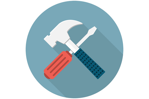 Screwdriver And Hammer Icon