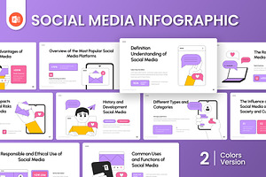 Social Media Infographic PowerPoint, a Presentation Template by Antstheme