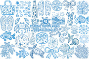 Coastal Summer Png Clipart Bundle, an Illustration by SinaCreation (Thumbnail 1 of 11)