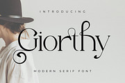 Giorthy, a Serif Font by Rishsketch (Thumbnail 1 of 13)