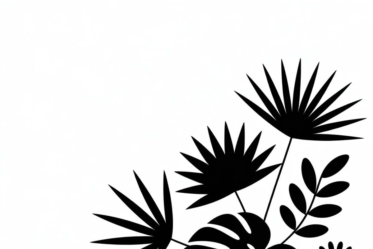 collection tropical leaf silhouette, an Illustration by Amazin_art (Photo 4 of 21)