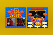 Yellow 70s Style Fashion Sale Banner, an UI Kit Template by graphicook (Thumbnail 4 of 5)