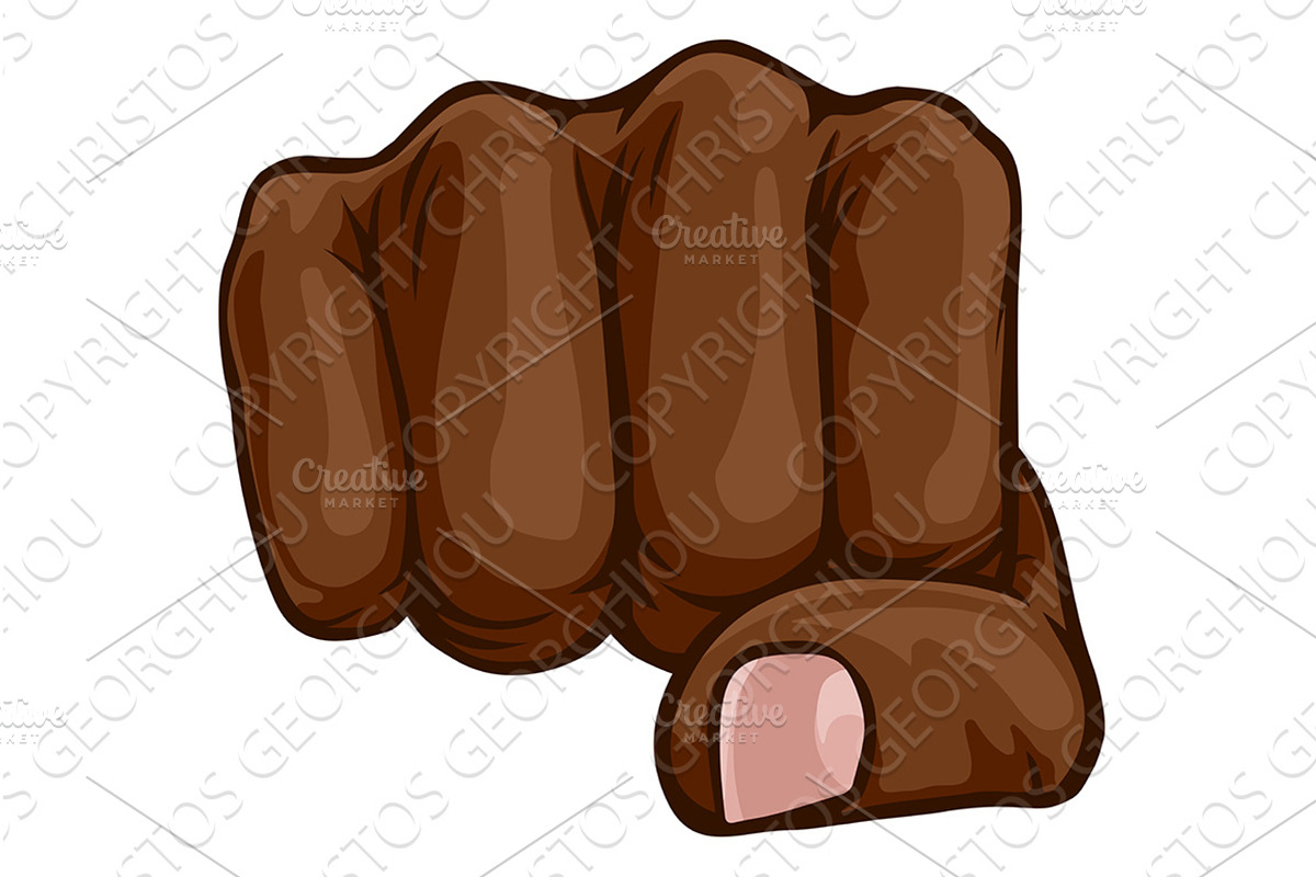 Fist Punch Hand Comic Book Pop Art, an Illustration by Christos Georghiou