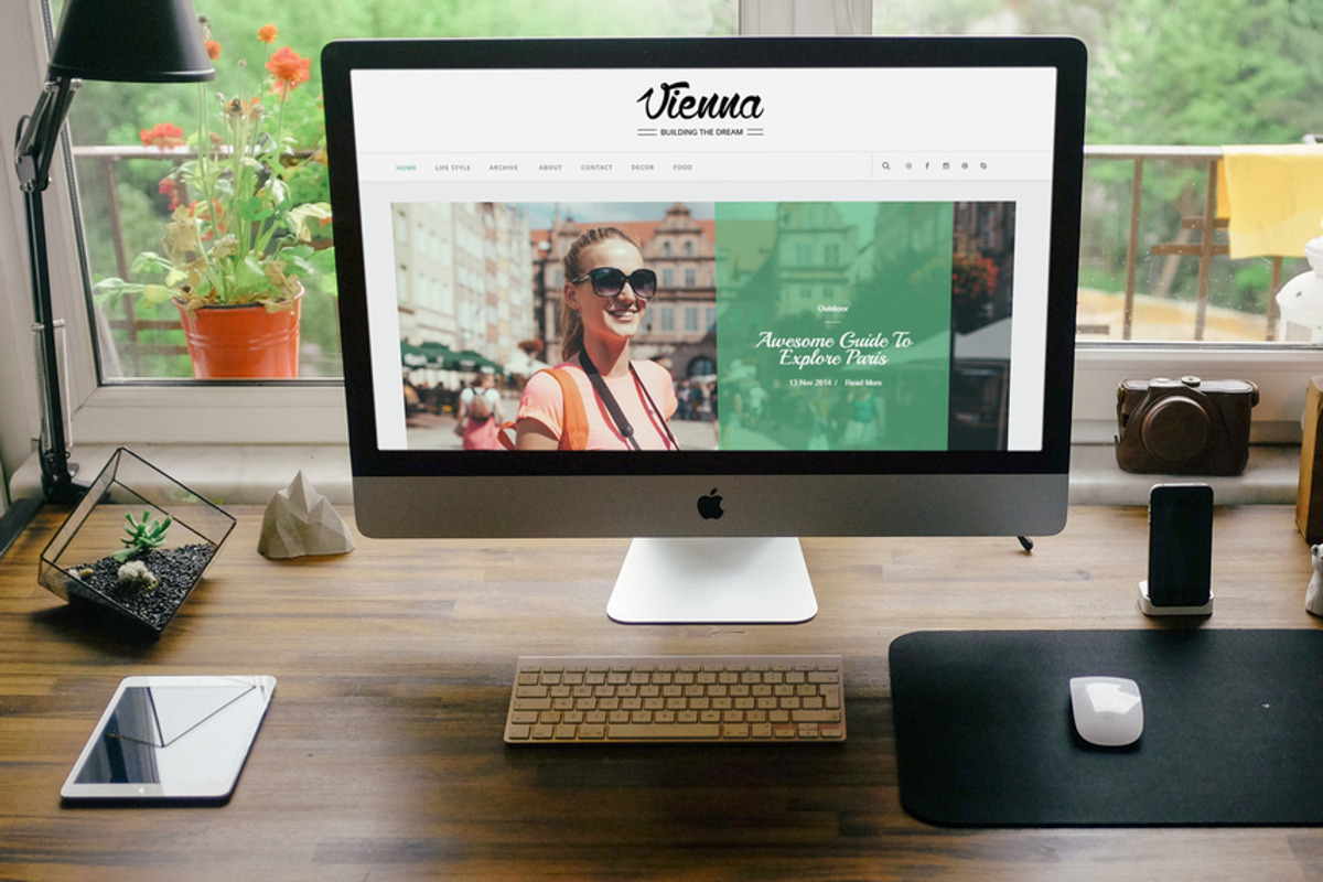 Vienna Responsive Blogger Template, a Websites & App Template by Yo..! Templates (Photo 3 of 3)