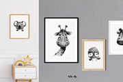 Cute animal faces. Posters, an Animal Illustration by tata_ota (Thumbnail 3 of 8)