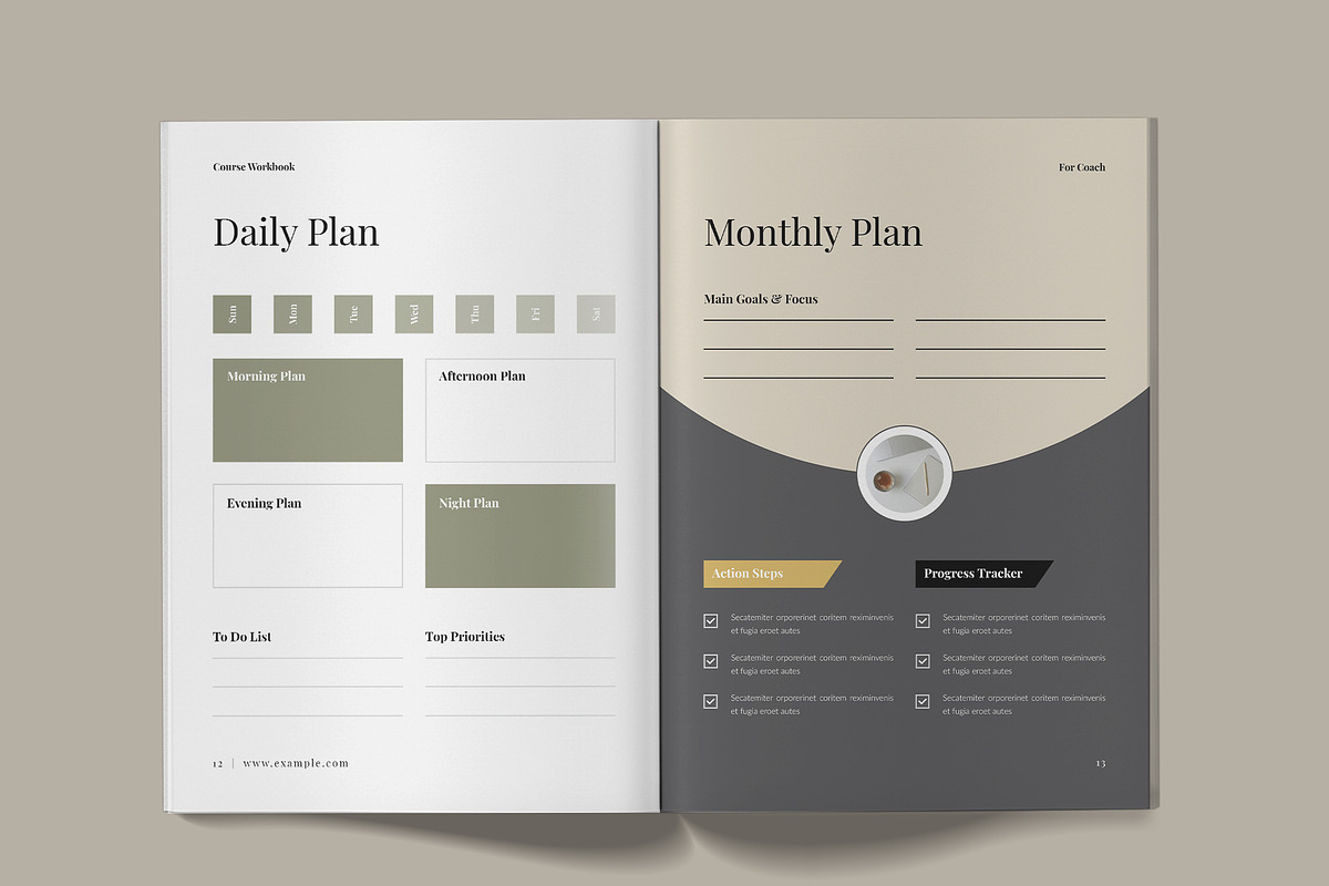Online Course Workbook Template, a Brochure Template by Spark_Creative (Photo 7 of 10)