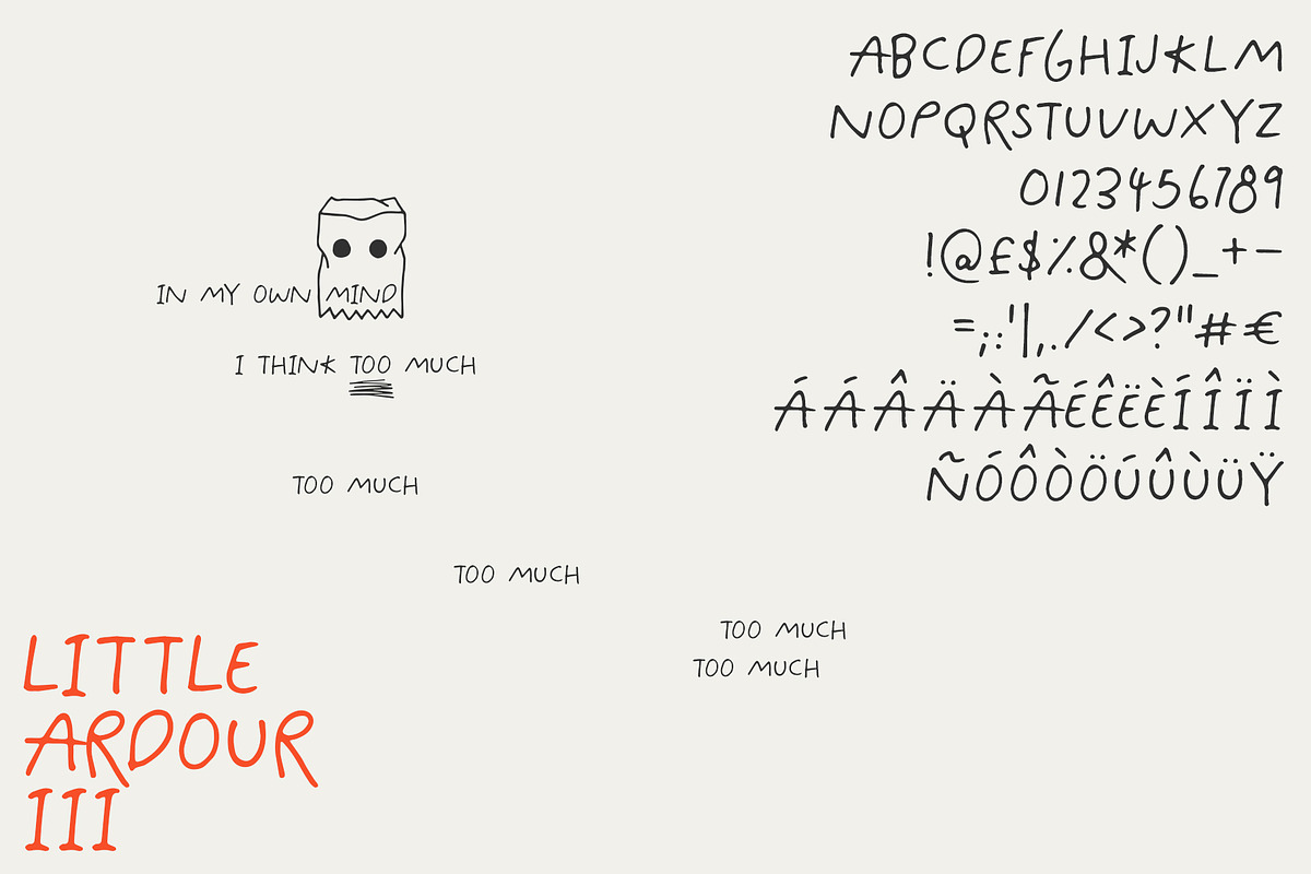 Little Ardour Font Family + Icons, a Sans Serif Font by Design Surplus (Photo 4 of 7)