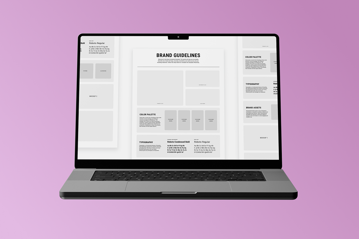 Brand Guidelines Template, a Branding & Logo Template by Made by Vova (Photo 4 of 4)