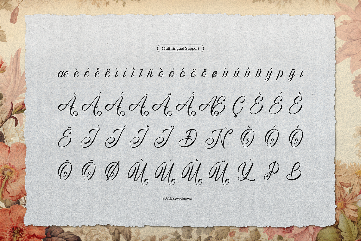 Marelyna Charleya Callighraphy, a Script Font by Denustudios (Photo 11 of 12)