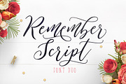 Remember Script, a Script Font by Get Studio (Thumbnail 3 of 11)