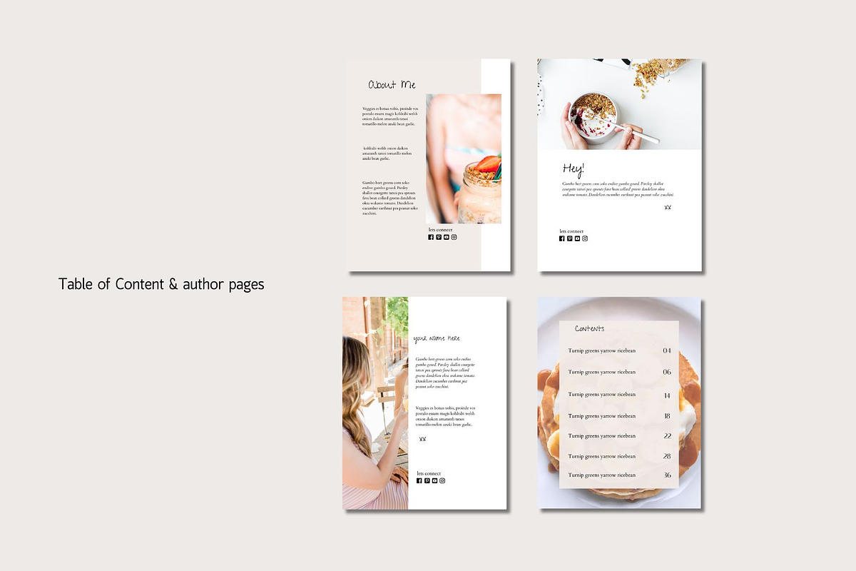 Nutrition Recipe Template Bundle, a Magazine Template by Deepa Template Studio (Photo 15 of 25)