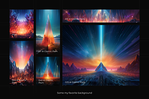 Cosmic Prism Background Set