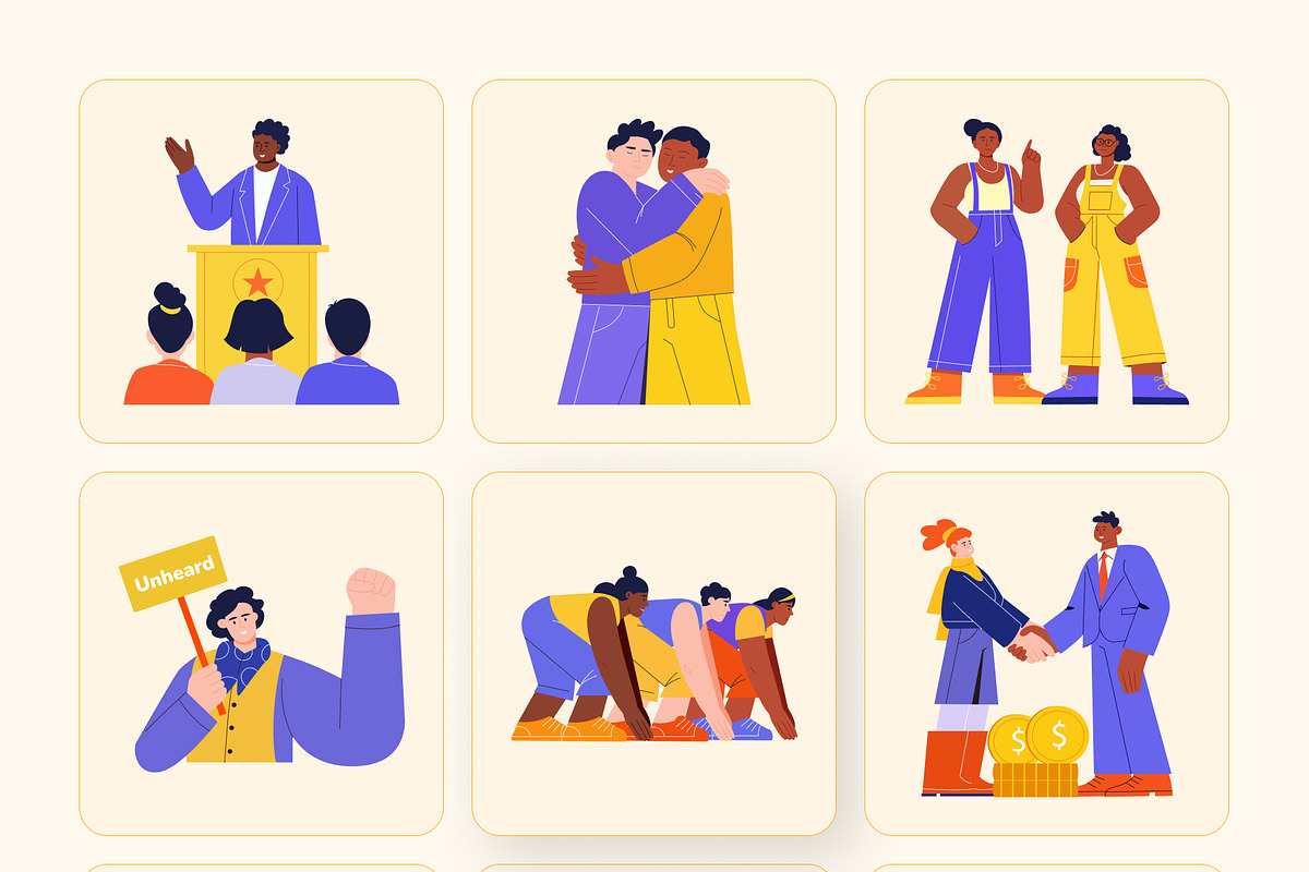 Equality Illustrations Art Set, a Person Illustration by Brickclay (Photo 8 of 9)