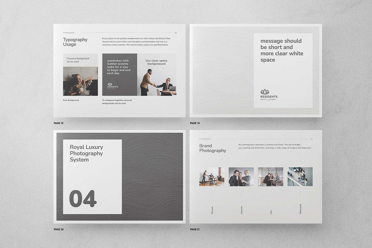 Luxury Brand Guidelines Template, a Brochure Template by Proonty (Photo 6 of 10)