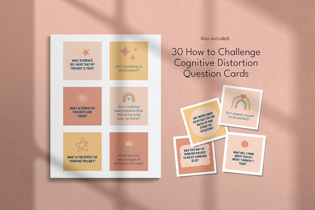 Cognitive Distortion Canva Templates, a Templates & Theme by Miri Campbell (Photo 10 of 10)