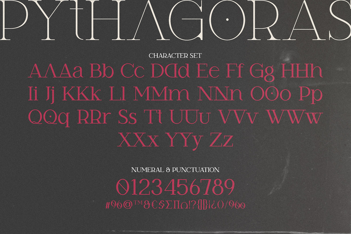 Pythagoras, a Serif Font by FactoryType Studio (Photo 6 of 12)
