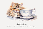 100 afternoon tea clip art, a Food Illustration by Poppy Lane Studio (Thumbnail 4 of 13)