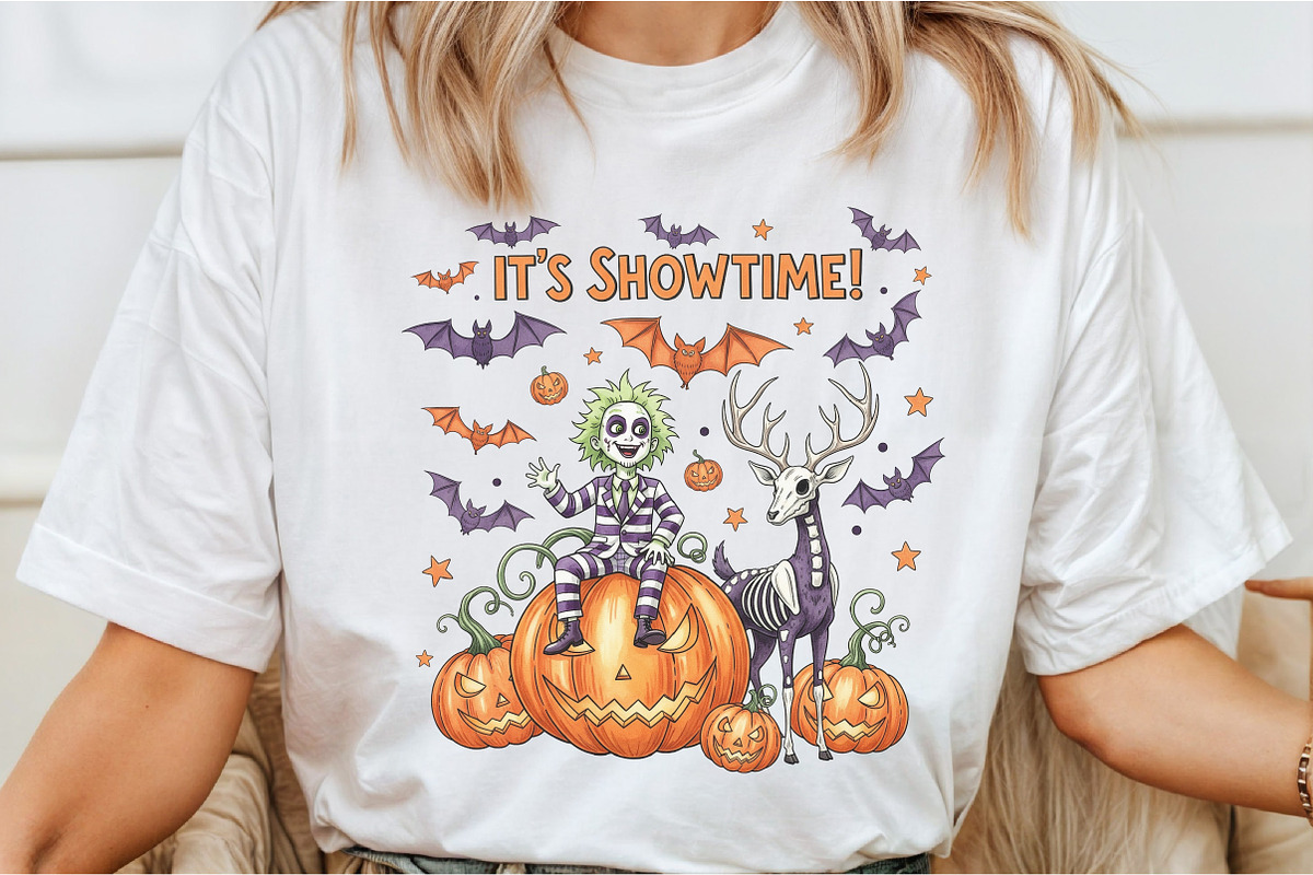It’s Showtime PNG  Funny Halloween, an Illustration by DreamCafeArt (Photo 2 of 7)