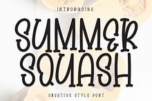 Summer Squash | Script Font