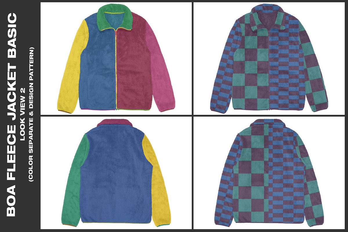 Boa Fleece Jacket Basic - Mockup, a Hoody Mockup by DaldSgh (Photo 5 of 11)