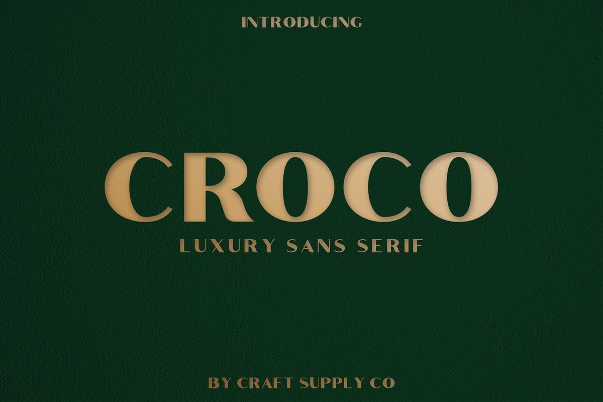 Croco - Luxury Sans Serif Font preview 6