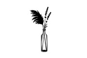 Pampas Grass Bottle Vase Bundle, an Illustration by Gaye Art (Thumbnail 16 of 31)