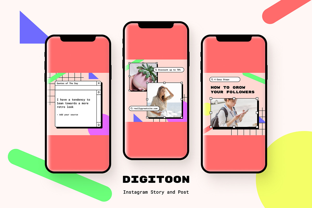 Digitoon - Instagram Stories & Post, a Social Media Template by MYDesign (Photo 3 of 5)
