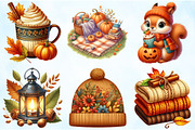 Cozy Autumn Watercolor Clipart, an Illustration by Craft Nest (Thumbnail 5 of 5)