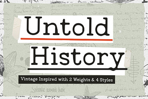 Untold History - Typewriter Font