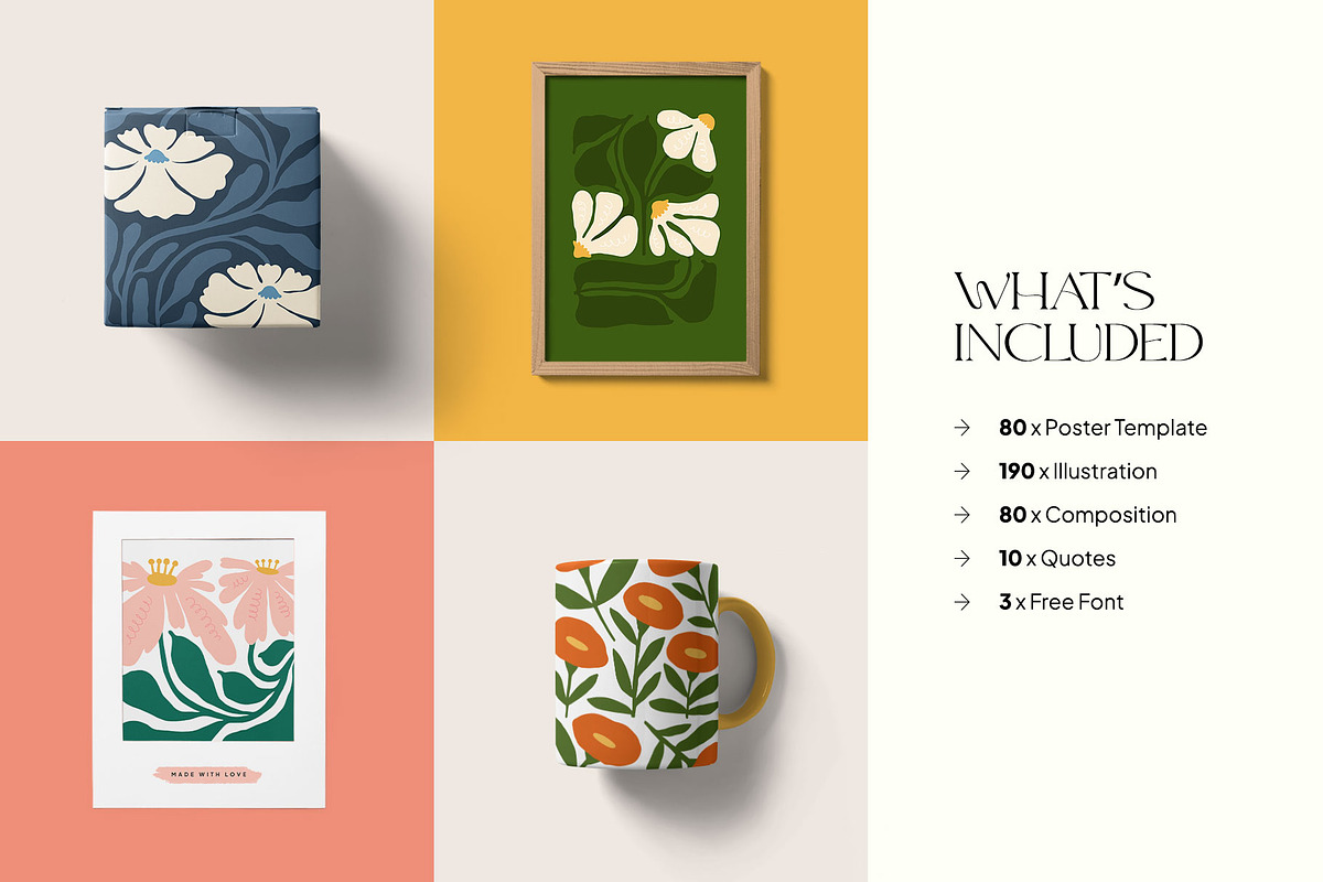 Modern Flora. 4 | Wall Art Creator, an Object Graphic by Leleka.Store (Photo 3 of 19)