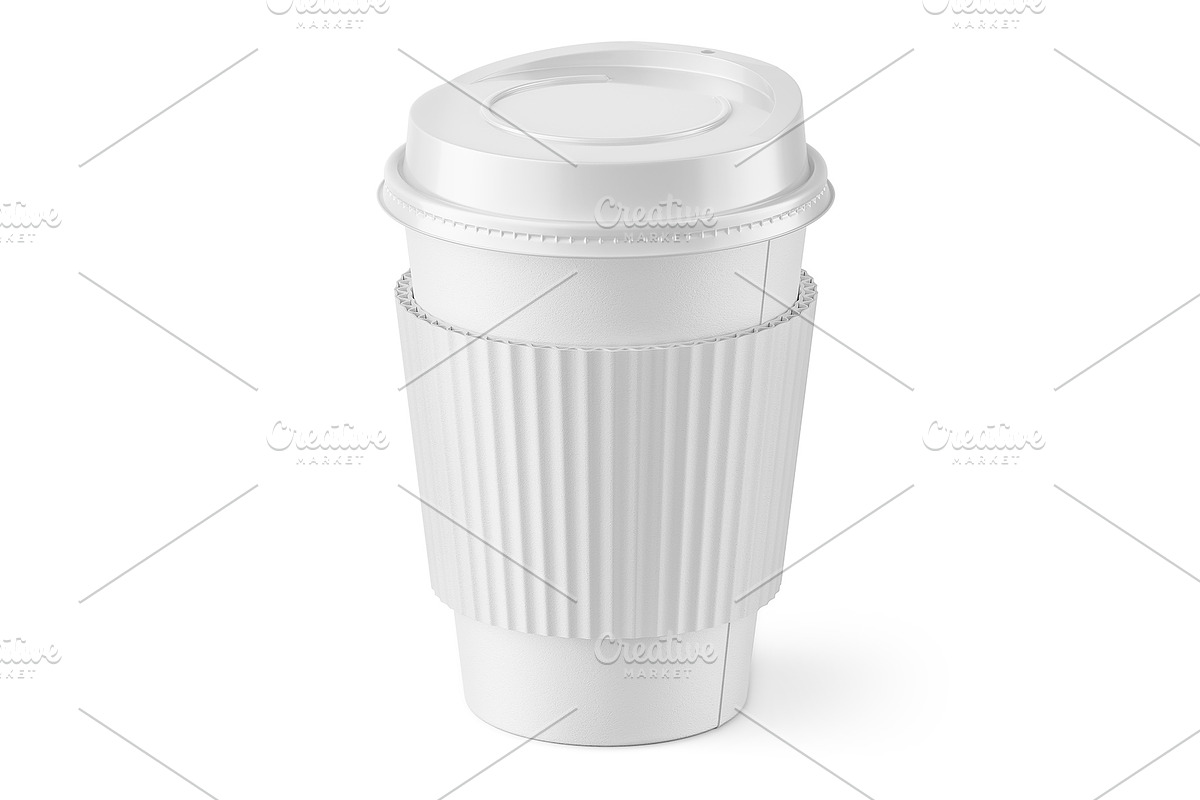 Coffee Cup & Paper Holder PSD Mockup, a Cups & Container Mockup by LoopAll (Photo 5 of 5)