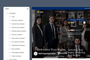 Jubir - Law Firm Website, a Landing Page Template by SLAB! Design (Thumbnail 2 of 5)