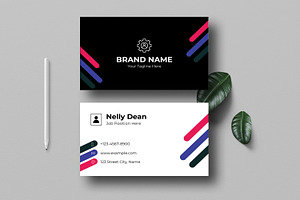 Business Card Template Layout Design