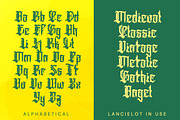 Lancielot - Medieval Blackletter, a Blackletter Font by Dhabee (Thumbnail 5 of 15)