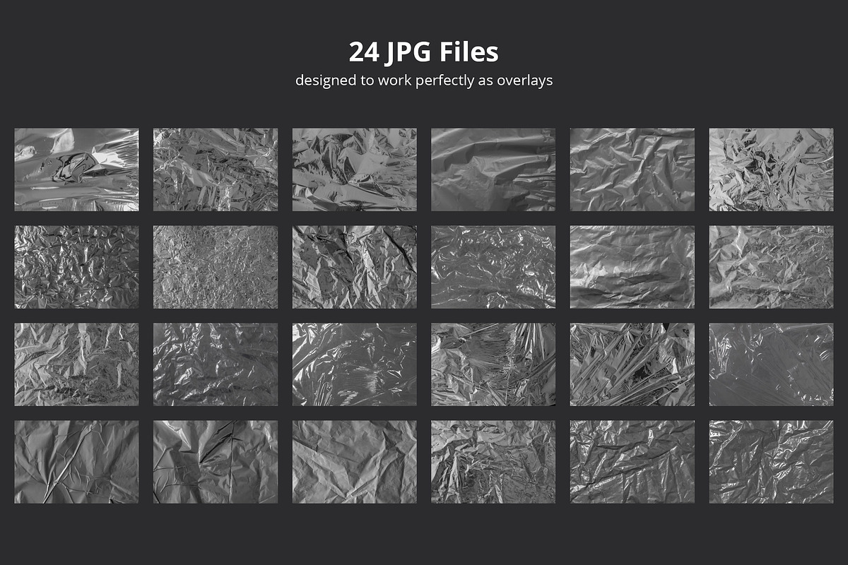 24 Foil Overlay Textures, a Texture Graphic by h3design (Photo 2 of 5)