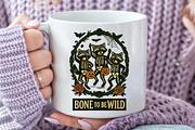 Vintage Halloween Raccoon Skeleton, an Illustration by Craft Nest (Thumbnail 5 of 6)
