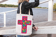 Pink Floral Cross, Easter Cross Png, an Illustration by DreamPrint404 (Thumbnail 4 of 7)
