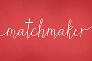 Matchmaker Font, a Script Font by Angie Makes (Thumbnail 1 of 4)
