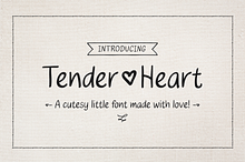 Tender Heart - Handwritten Font