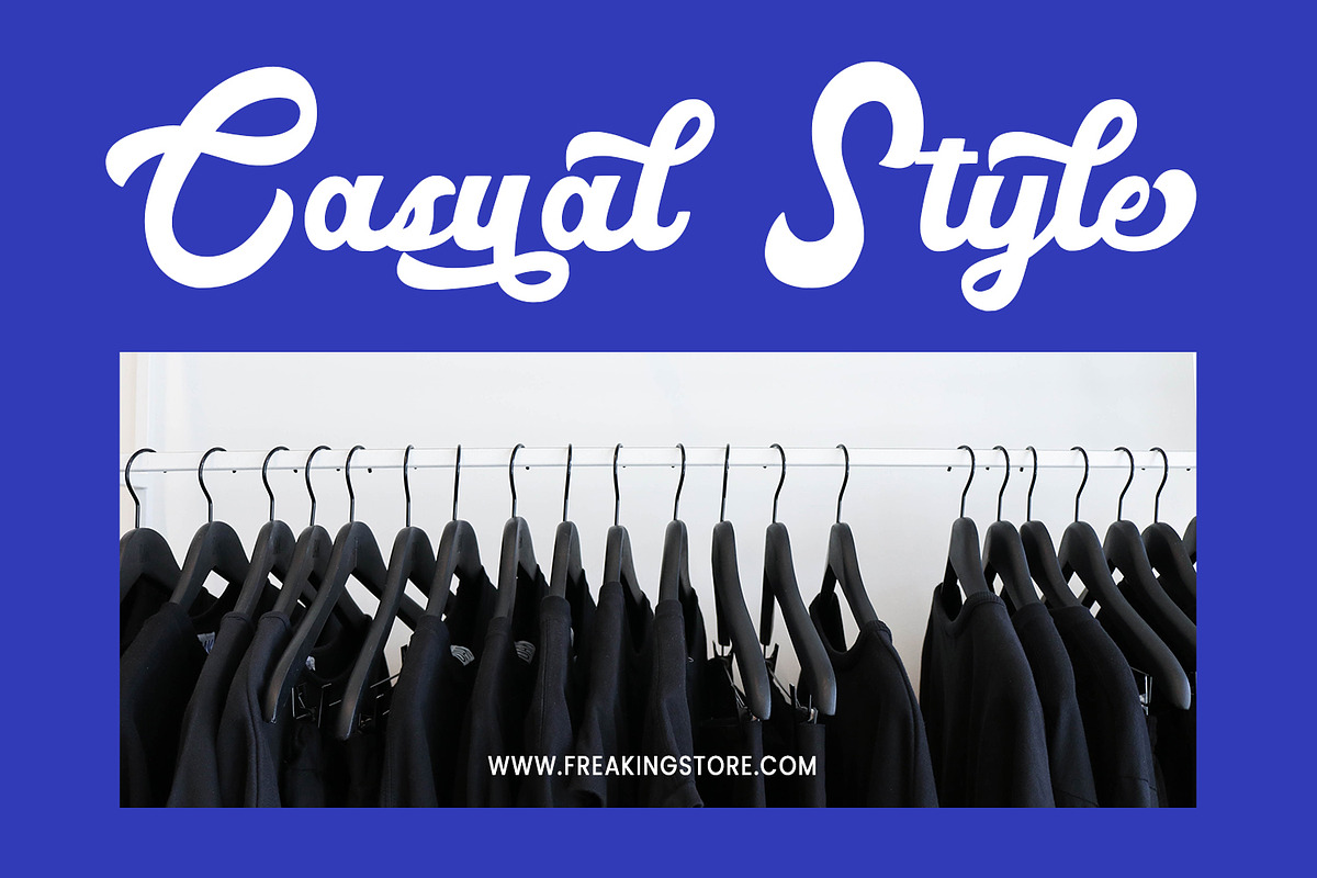 Freaking, a Script Font by HATFSTUDIO (Photo 6 of 9)