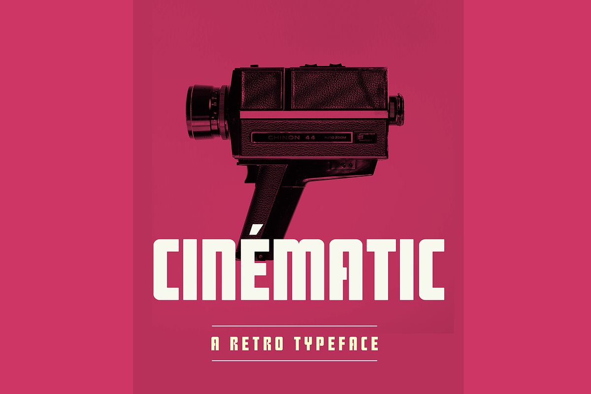 Cinematic retro sans (12 fonts), a Sans Serif Font by SelfBuild Type (Photo 1 of 10)
