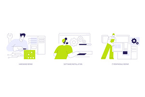 System administration isolated, a Technology Illustration by Visual Generation