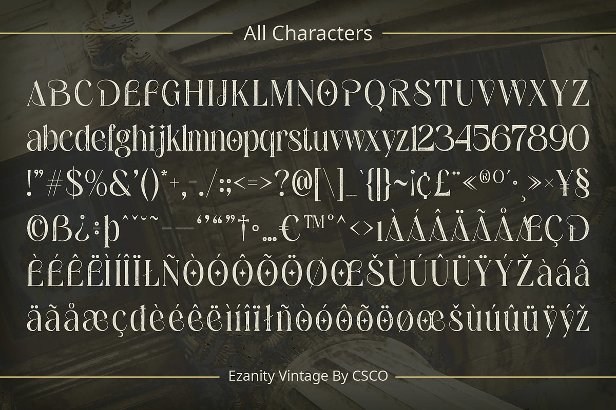 Ezanity Vintage, a Serif Font by Craft Supply Co. (Photo 3 of 8)