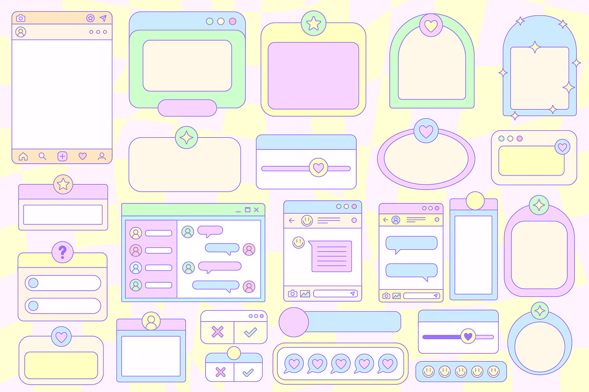 Y2K UI VECTOR KIT, an Object Graphic by craftlove (Photo 9 of 13)