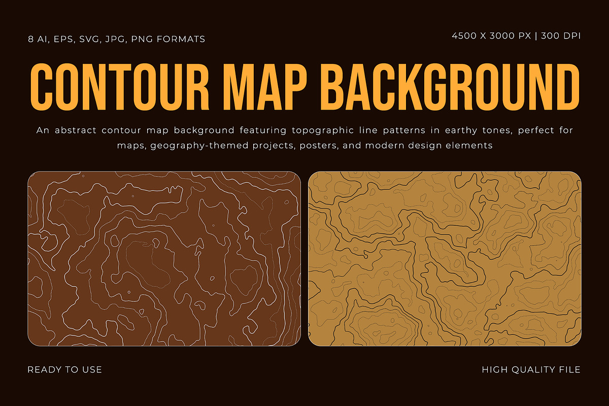 Contour Map Background, a Background Graphic by Pitchlook.Studio (Photo 1 of 2)