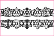 Snowflake Border SVG Clipart Vector, a Decorative Illustration by Gfx Expert Team (Thumbnail 5 of 7)
