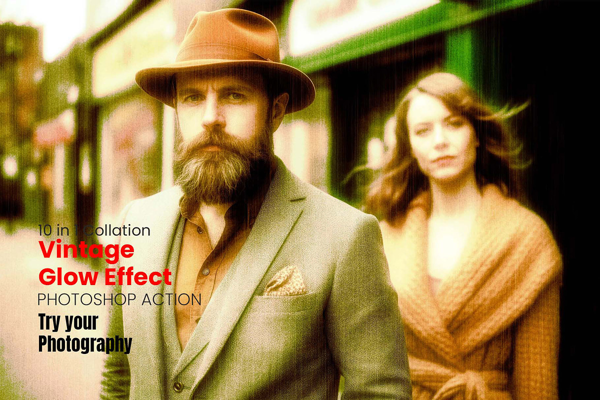 Vintage Glow Photoshop Action, an Action Add-On by MRI STUDIO (Photo 1 of 13)